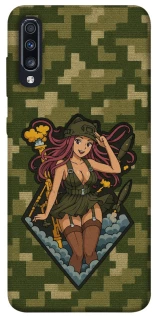 Чохол на Samsung Galaxy A70 (A705F) Military Waifu фото 1 з 1