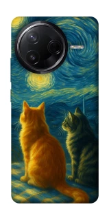 Чохол на Infinix Note 50 Pro Cats under the stars фото 1 Чохол на Infinix Note 50 Pro Cats under the stars фото 1 з 1