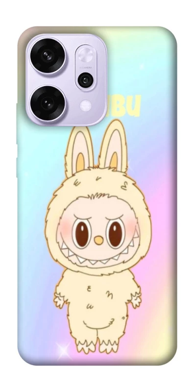 Чохол на Oppo Reno 14 Pro Fluffy Rainbow Labubu фото 1 з 1