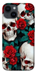Чохол на Apple iPhone 14 (6.1") skull and rose фото 1 з 1