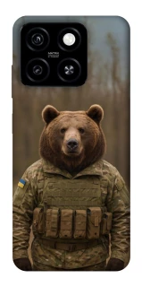 Чехол на ZTE Blade A55 4G Медведь защитник фото 1 из 1