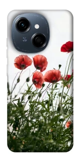 Чехол на TECNO Spark Go 1 Поле маков фото 1 из 1