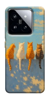 Чехол на Xiaomi 14 Pro cats on wall фото 1 из 1