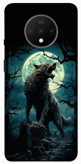 Чохол на OnePlus 7T Вовк під місяцем фото 1 з 1