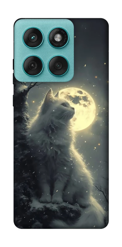Чохол на Motorola Edge 60 Fusion Кіт під місяцем фото 1 з 1