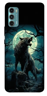 Чохол на Motorola Moto G60 Вовк під місяцем фото 1 з 1