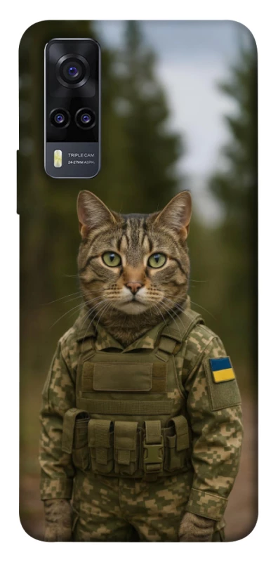 Чехол на Vivo Y31 Кот защитник фото 1 из 1