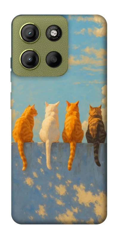 Чехол на Motorola Moto G15 4G cats on wall фото 1 Чехол на Motorola Moto G15 4G cats on wall фото 1 из 1