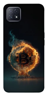 Чохол на Oppo A73 Fire Bitcoin фото 1 з 1