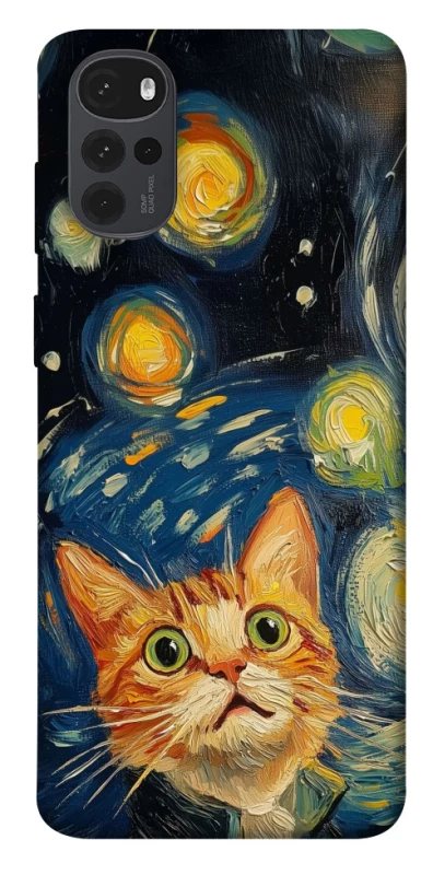 Чохол на Motorola Moto G22 paint cat фото 1 з 1
