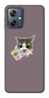 Чохол на Motorola Moto G54 cat matcha фото 1 Чохол на Motorola Moto G54 cat matcha фото 1 з 1