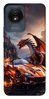 Чохол на Vivo Y02 Сar and dragon фото 1 з 1