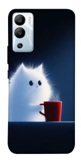 Чохол на Infinix Hot 12i Чохол кіт з кавою фото 1 з 1