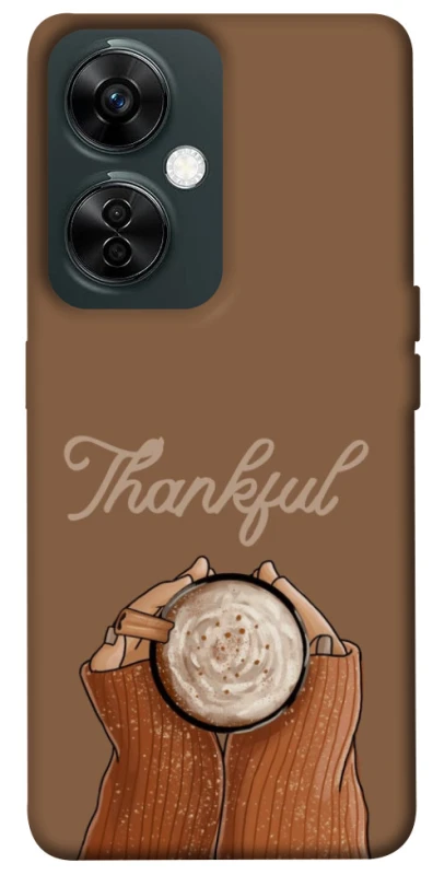 Чохол на OnePlus Nord CE 3 Lite Thankful coffee фото 1 з 1