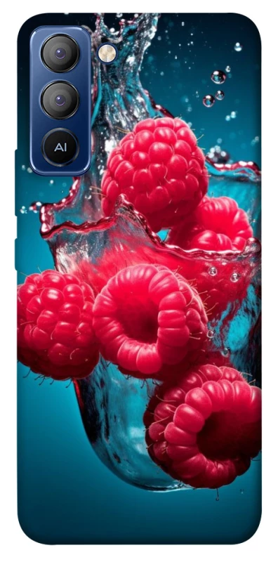 Чехол на TECNO Pop 5 LTE Малинка в воде фото 1 из 1