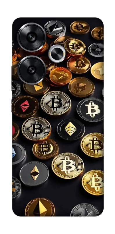 Чехол на Xiaomi Poco F6 Many coins фото 1 из 1