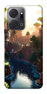 Чехол на Huawei Honor X7a Minecraft sunset фото 1 из 1