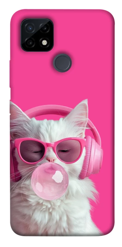 Чехол на Realme C21Y Pink kitty фото 1 из 1