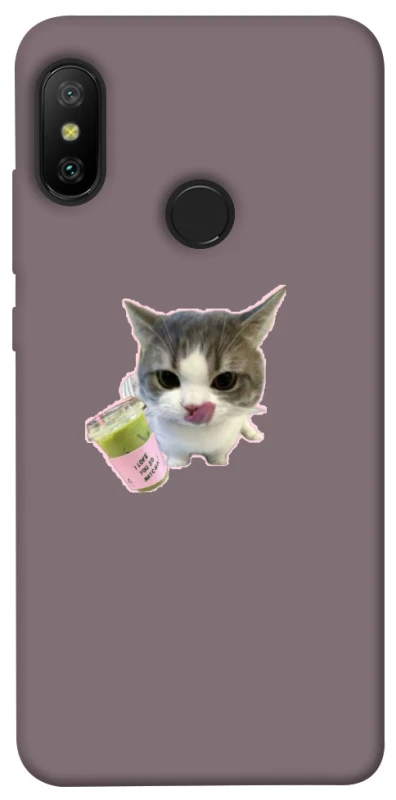 Чохол на Xiaomi Mi A2 Lite / Xiaomi Redmi 6 Pro cat matcha фото 1 з 1