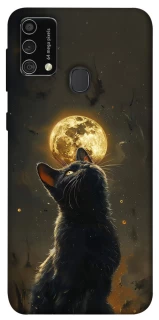 Чехол на Samsung Galaxy M21s Кот под луной v2 фото 1 из 1