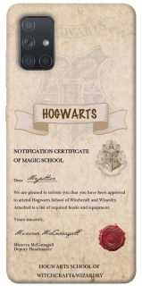 Чохол на Samsung Galaxy A71 The Hogwarts acceptance letter фото 1 з 1