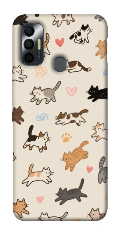 Чехол на TECNO Spark 7 Cat style ver.2 фото 1 из 1