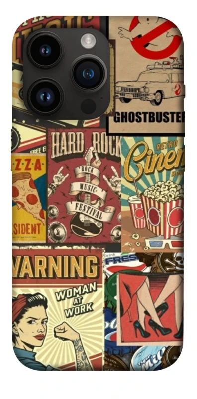 Чохол на Apple iPhone 14 Pro (6.1") Retro collage ver.2 фото 1 з 1