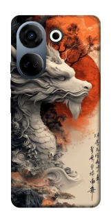 Чехол на TECNO Camon 20 Pro (CK7n) white dragon фото 1 из 1