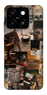 Чехол на ZTE Blade A55 4G Coffee collage ver.2 фото 1 из 1