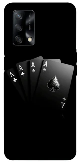 Чохол на Oppo A74 4G Black Cards фото 1 з 1