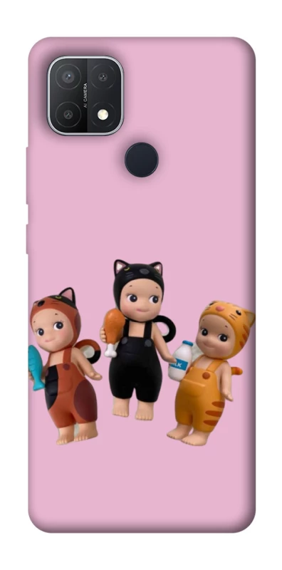 Чохол на Oppo A15s / A15 Cat Cafe Trio фото 1 з 1