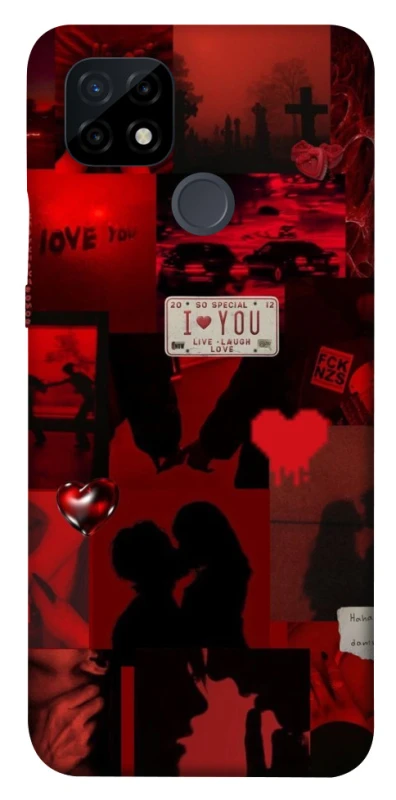 Чохол на Realme C21 Love collage ver.2 фото 1 з 1