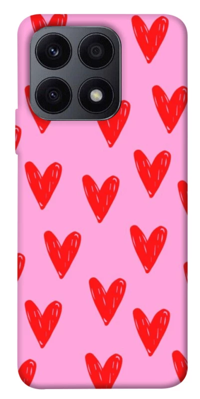 Чехол на Huawei Honor X8a Red hearts 2 фото 1 из 1