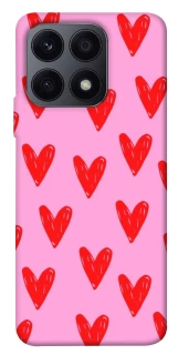 Чехол на Huawei Honor X8a Red hearts 2 фото 1 из 1