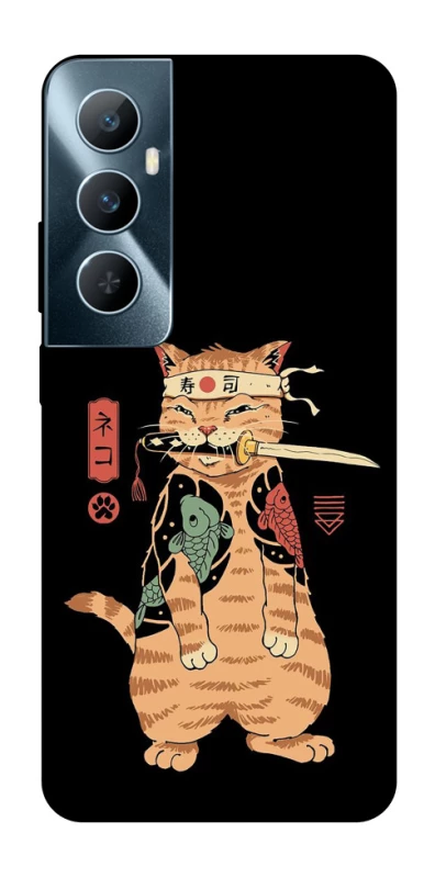 Чохол на Realme C65 4G Кіт-самурай фото 1 з 1