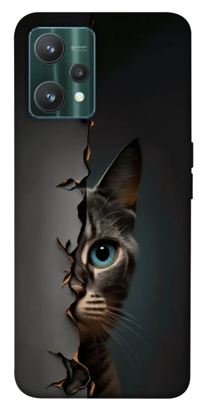 Чехол на Realme 9 Pro Кот-подглядыватель v2 фото 1 из 1