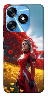 Чохол на TECNO Spark 10 Cyber space girl ver.5 фото 1 з 1