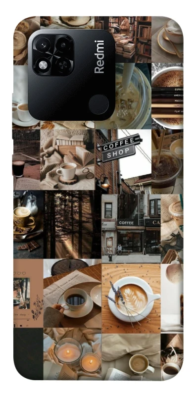 Чохол на Xiaomi Redmi 10A Coffee collage ver.3 фото 1 з 1
