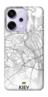 Чехол на Oppo Reno 14 Pro Kiev white map фото 1 из 1