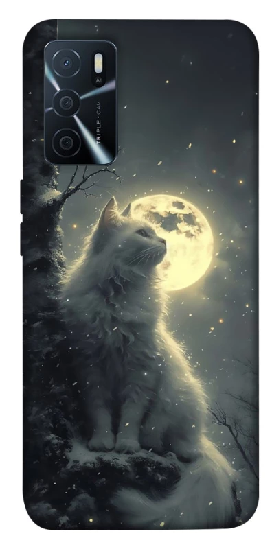 Чохол на Oppo A16s / A16 Кіт під місяцем фото 1 з 1