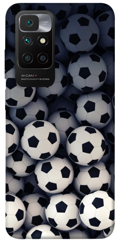Чохол на Xiaomi Redmi 10 Футбольні м'ячи фото 1 з 1