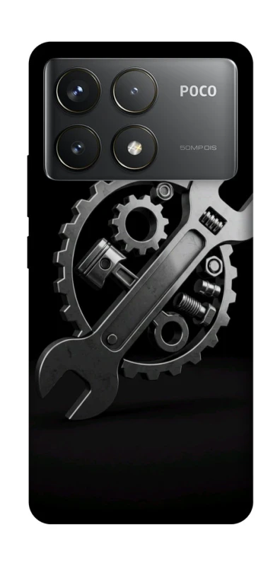 Чохол на Xiaomi Poco F6 Pro Mechanic v2 фото 1 з 1