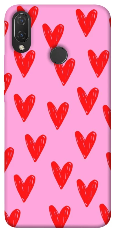 Чохол на Huawei P Smart+ (nova 3i) Red hearts 2 фото 1 з 1