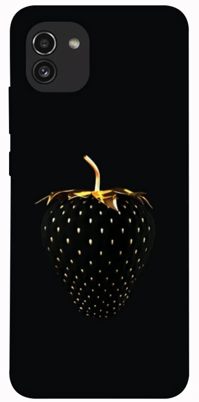 Чохол на Samsung Galaxy A03 Чорна полуниця фото 1 з 1