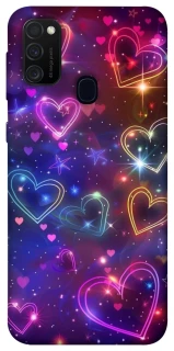 Чохол на Samsung Galaxy M30s / M21 Drawn hearts фото 1 з 1