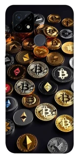 Чехол на Realme C21 Many coins фото 1 из 1