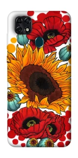 Чохол на ZTE Blade 20 Smart Соняшники та маки фото 1 з 1