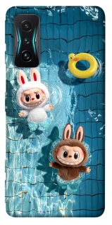 Чохол на Xiaomi Redmi K50 Gaming Labubu in the pool фото 1 з 1