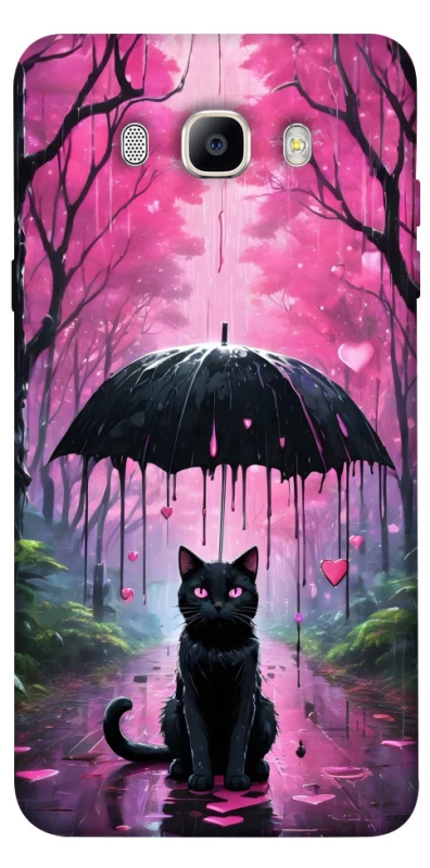 Чохол на Samsung J510F Galaxy J5 (2016) Black cat фото 1 з 1