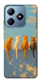 Чехол на Realme C63 cats on wall фото 1 из 1
